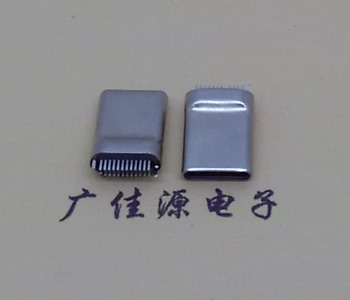 供應(yīng)USB Type C公座/公頭,拉伸不銹鋼殼外露8.0MM