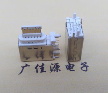 USB 3.1 Type C母座90度側(cè)插,三腳插板規(guī)格