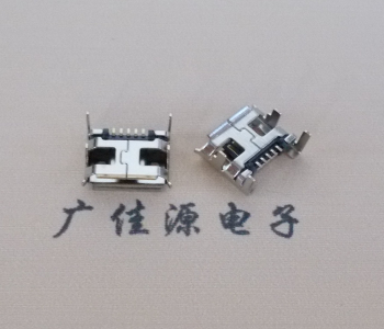 邁克MICRO USB 5P四腳插板,可根據(jù)板厚定做插腳長(zhǎng)度