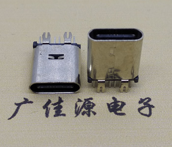 廠家直銷USB TYPE C立式14P母座,車充TYPE C母座,TYPE C連接器