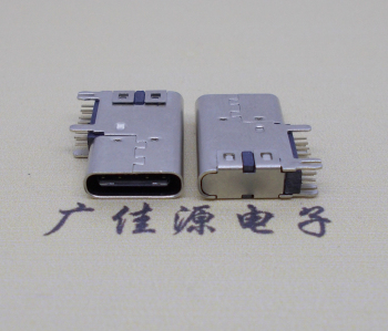 usb type c測插14p母頭/母座14mm,殼和電源端雙排插板