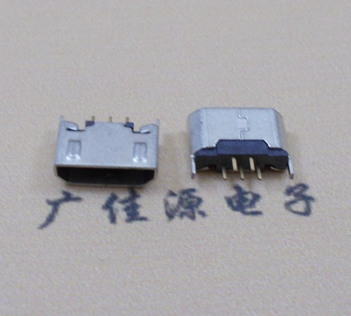 邁克USB 180度5p直插帶地腳1.5端子直口