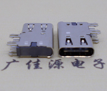 USB 3.1傳輸標注接口 type-c6pin側插母座 拆解及定義接線圖