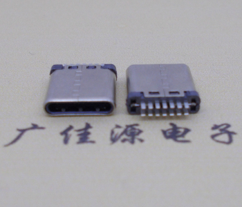 鉚合type-c14p公頭無(wú)地線(xiàn)接口厚2.7mm