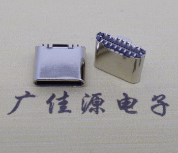 立貼type-c16p公頭長(zhǎng)7.2mm  直立式貼板type-c公頭連接器