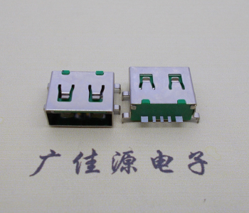 usb2.0 type A5p母座無卷邊帶彈沉板1.2、1.8mm外殼四腳插板可過大電流3A-5A