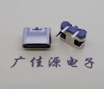 USB Typec接口 接線圖解方式 Type c2p母座臥式無(wú)彈兩腳插板