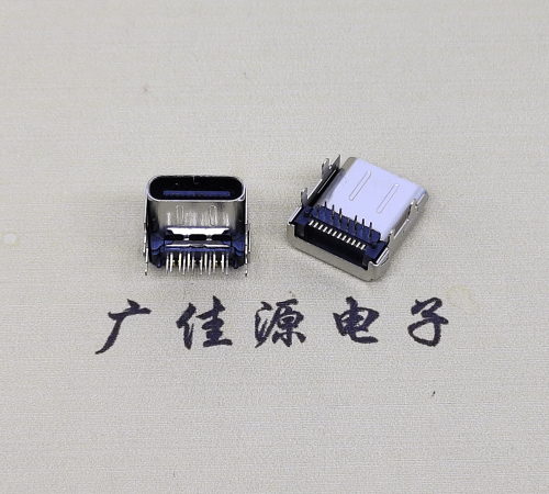 type c24p板上母頭 typec接口數(shù)據(jù)CL=3.4,DIP+SMT端子DIP長腳